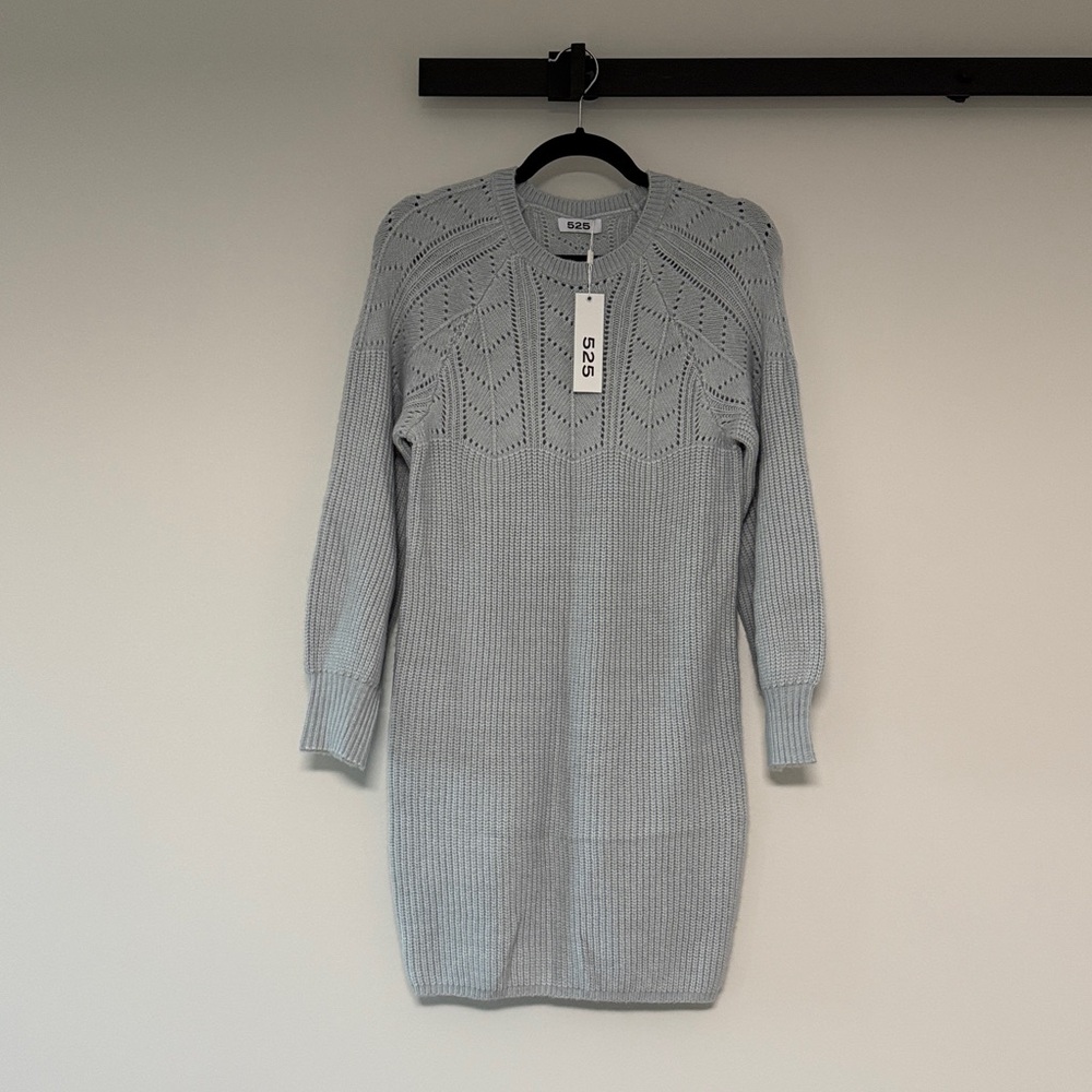 525 America Light Gray Knit Sweater